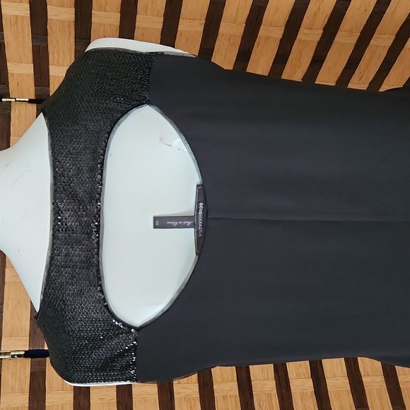 Bcbgmazazria chiffon sequin keyhole top - Picture 8 of 11